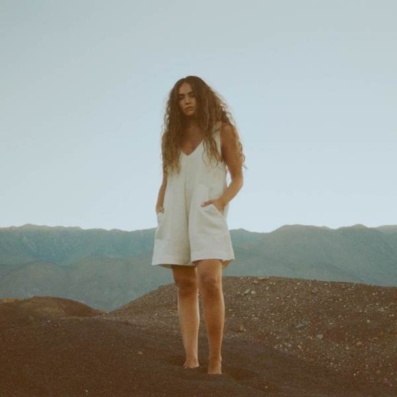 ozma simone romper natural oatmeal size small - Picture 2 of 7